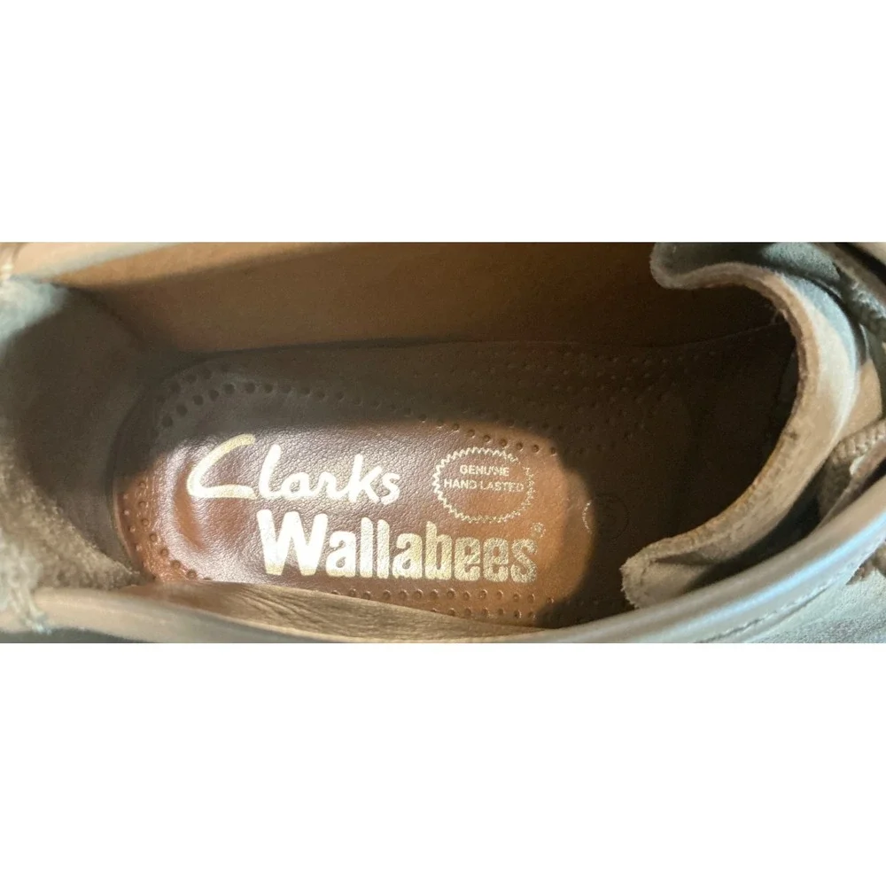 CLARKS Men's Wollaston Chucca Boots Sand Suede Size 10.5 Crepe Sole Laced